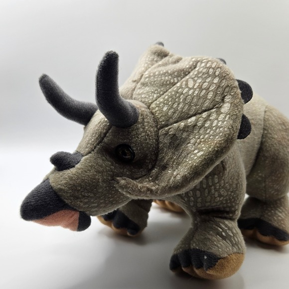 Smithsonian Triceratops Plush Dinosaur Toy Stuffed Animal Collectible - Picture 3 of 5